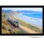 Coaster commuter train Del Mar Californa