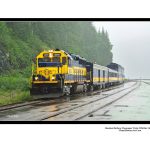 Alaska Railway Passenger Train Whittier Alaska